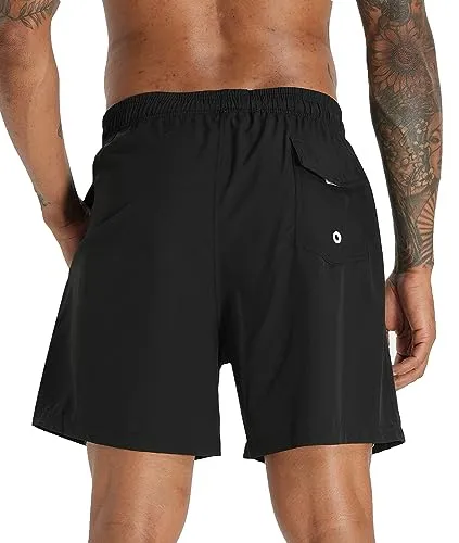 APTRO Men's Swim Trunks with Compression Liner Bathing Suit Swimsuit #C318 M Shark