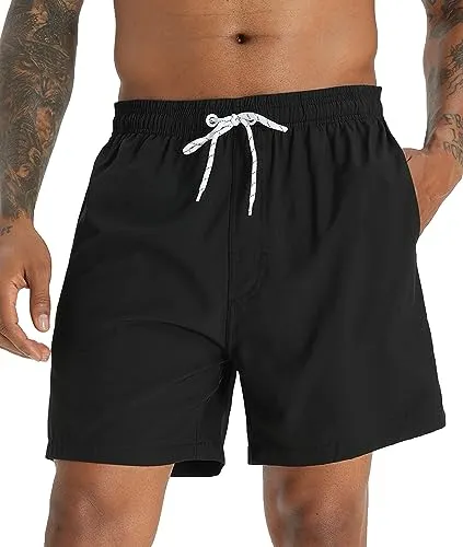 APTRO Men's Swim Trunks with Compression Liner Bathing Suit Swimsuit #C318 M Shark
