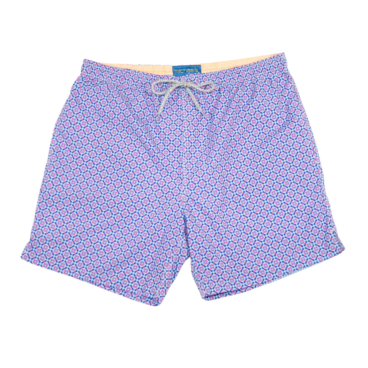 Boy's Cyclist Liner Swim Trunks - Blooming Stars