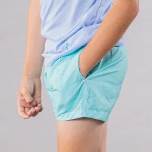 Boy's Cyclist Liner Swim Trunks - Solid Linen