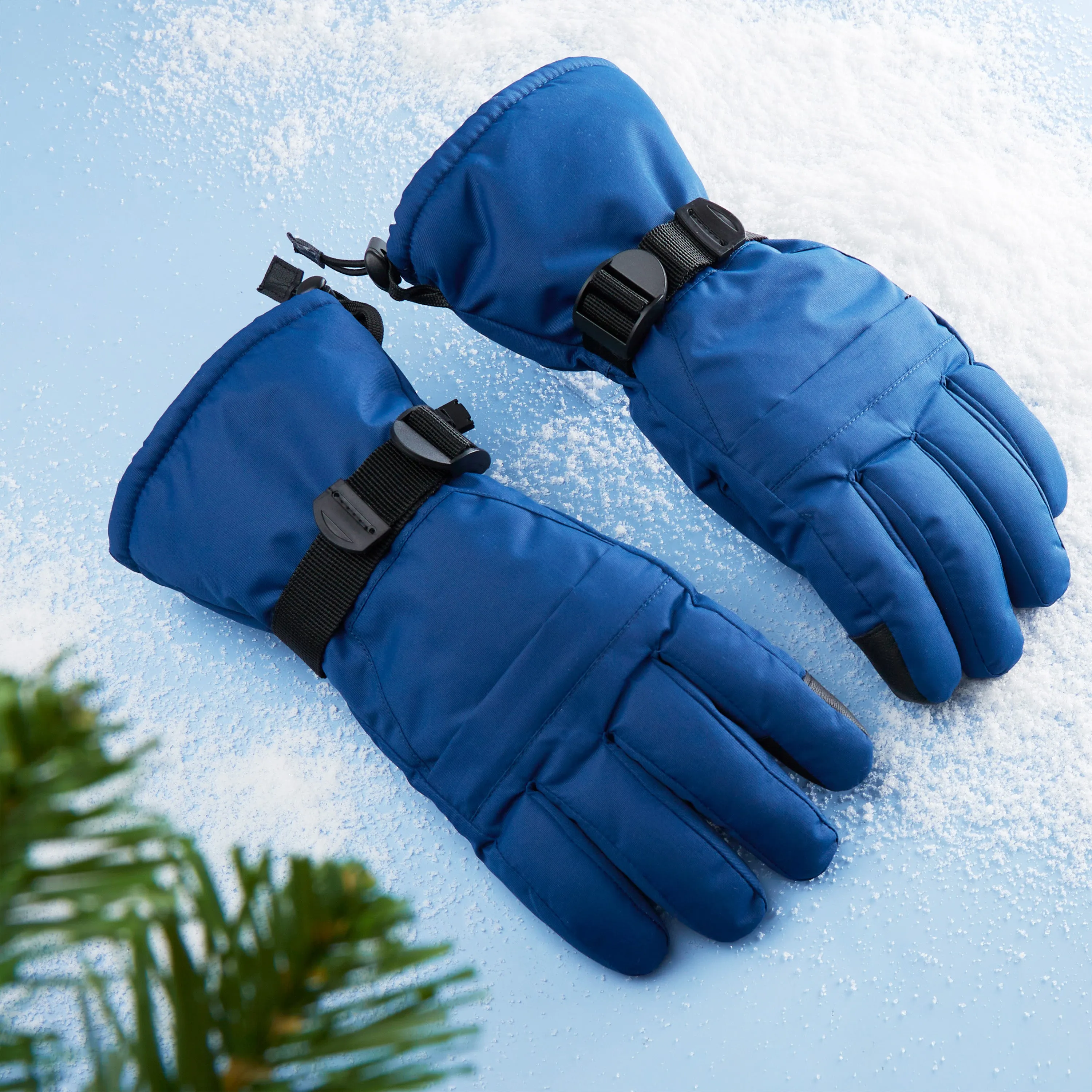 CityComfort Mens Skiing Gloves - Fleece Lined Touch Screen Gloves