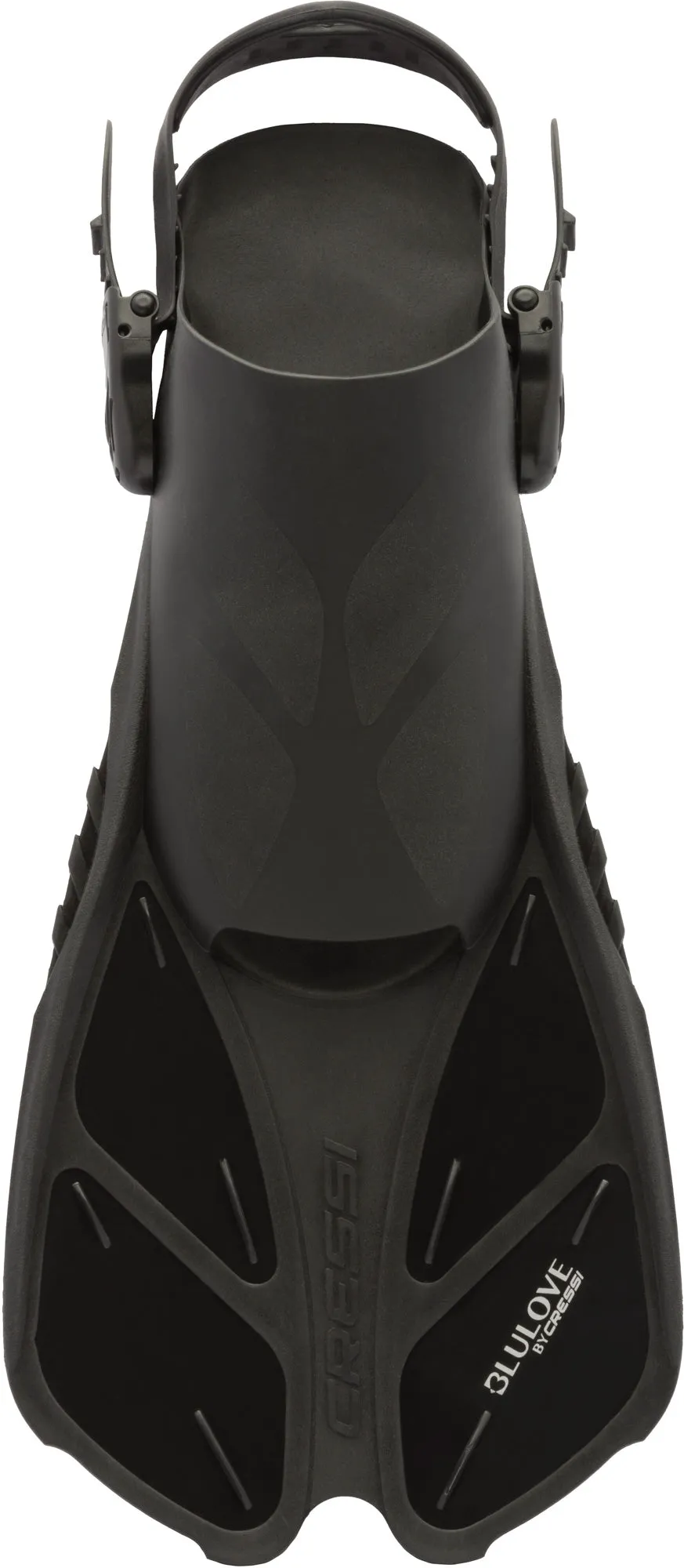 Cressi Bonete Open-Heel Fins and Duke Full Face Snorkeling Mask Set