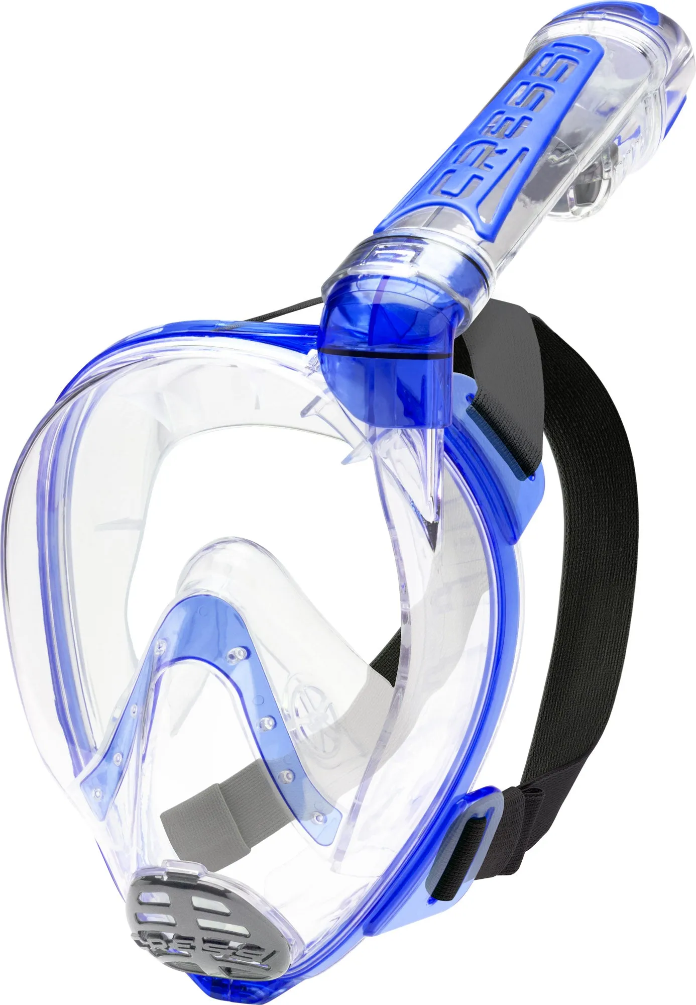 Cressi Bonete Open-Heel Fins and Duke Full Face Snorkeling Mask Set