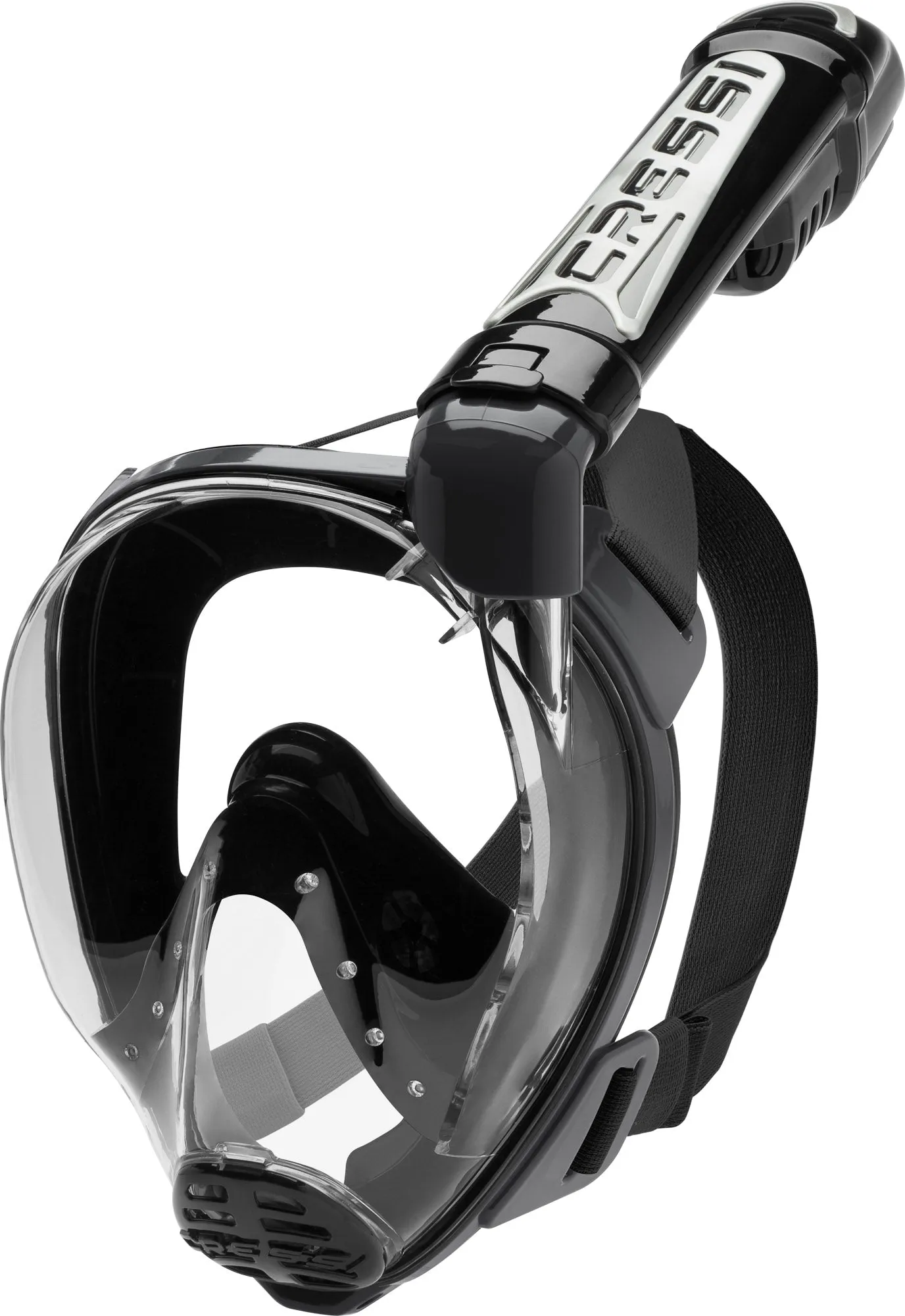Cressi Bonete Open-Heel Fins and Duke Full Face Snorkeling Mask Set