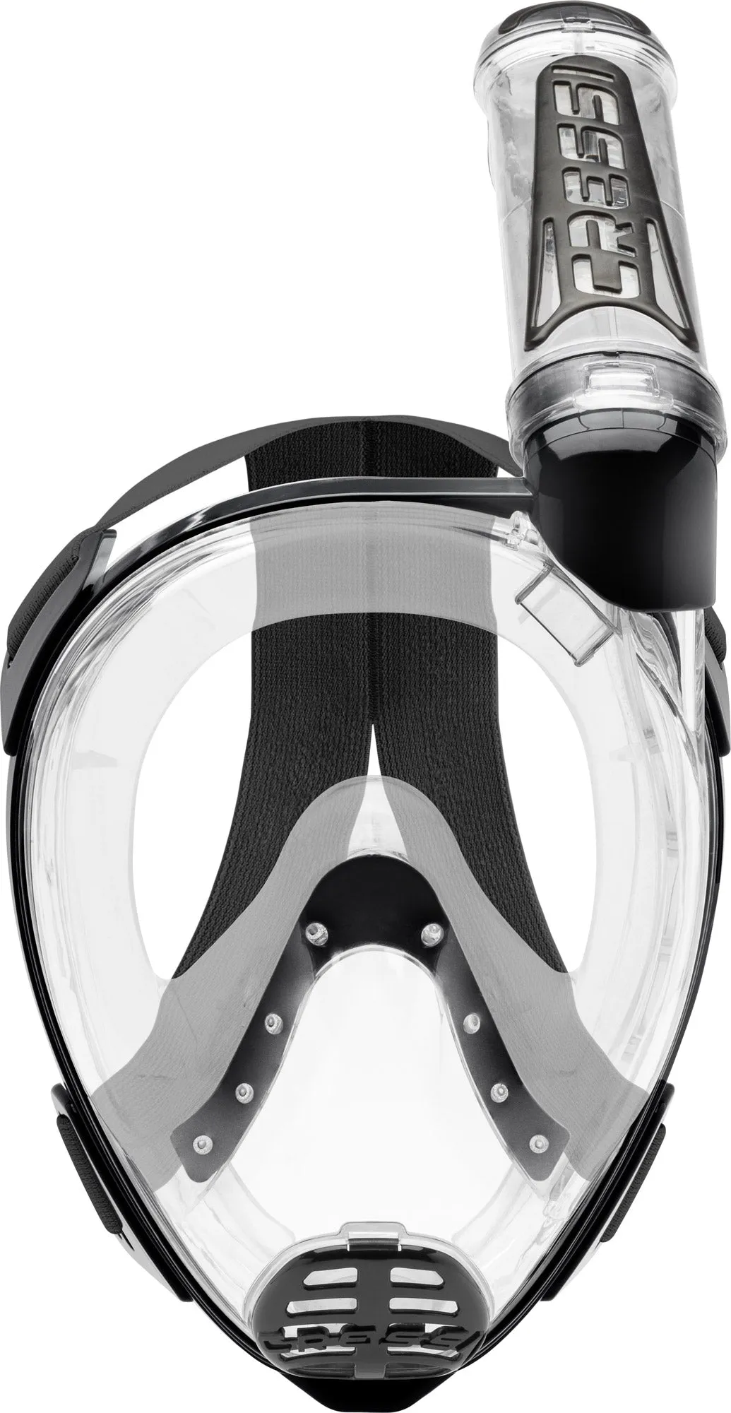 Cressi Bonete Open-Heel Fins and Duke Full Face Snorkeling Mask Set