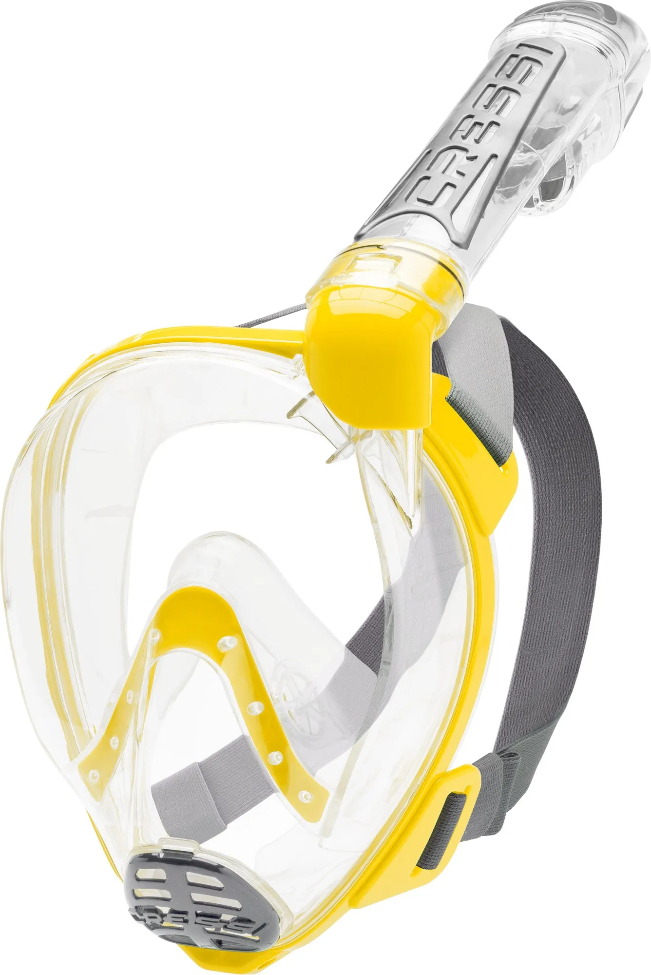 Cressi Bonete Open-Heel Fins and Duke Full Face Snorkeling Mask Set
