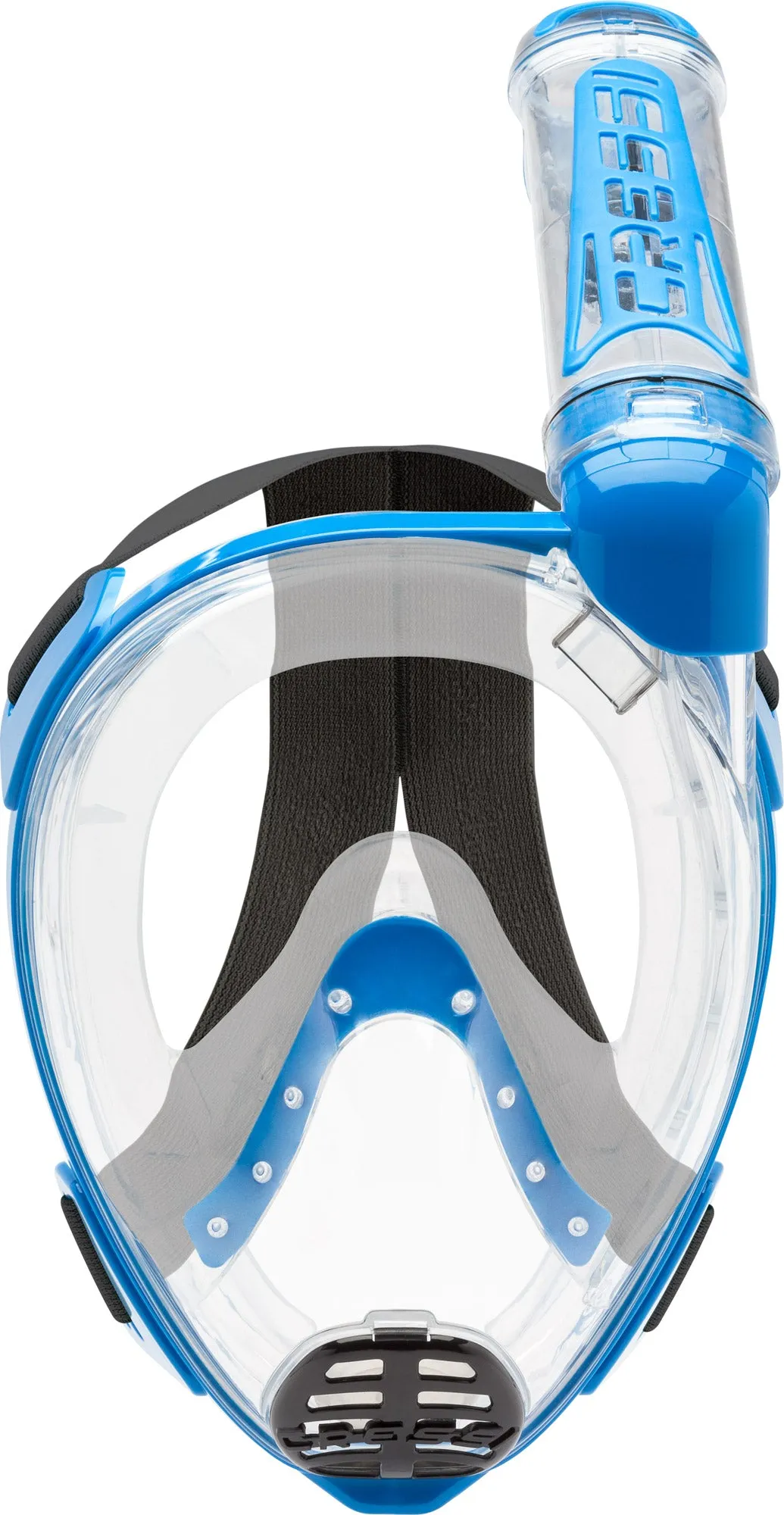 Cressi Bonete Open-Heel Fins and Duke Full Face Snorkeling Mask Set