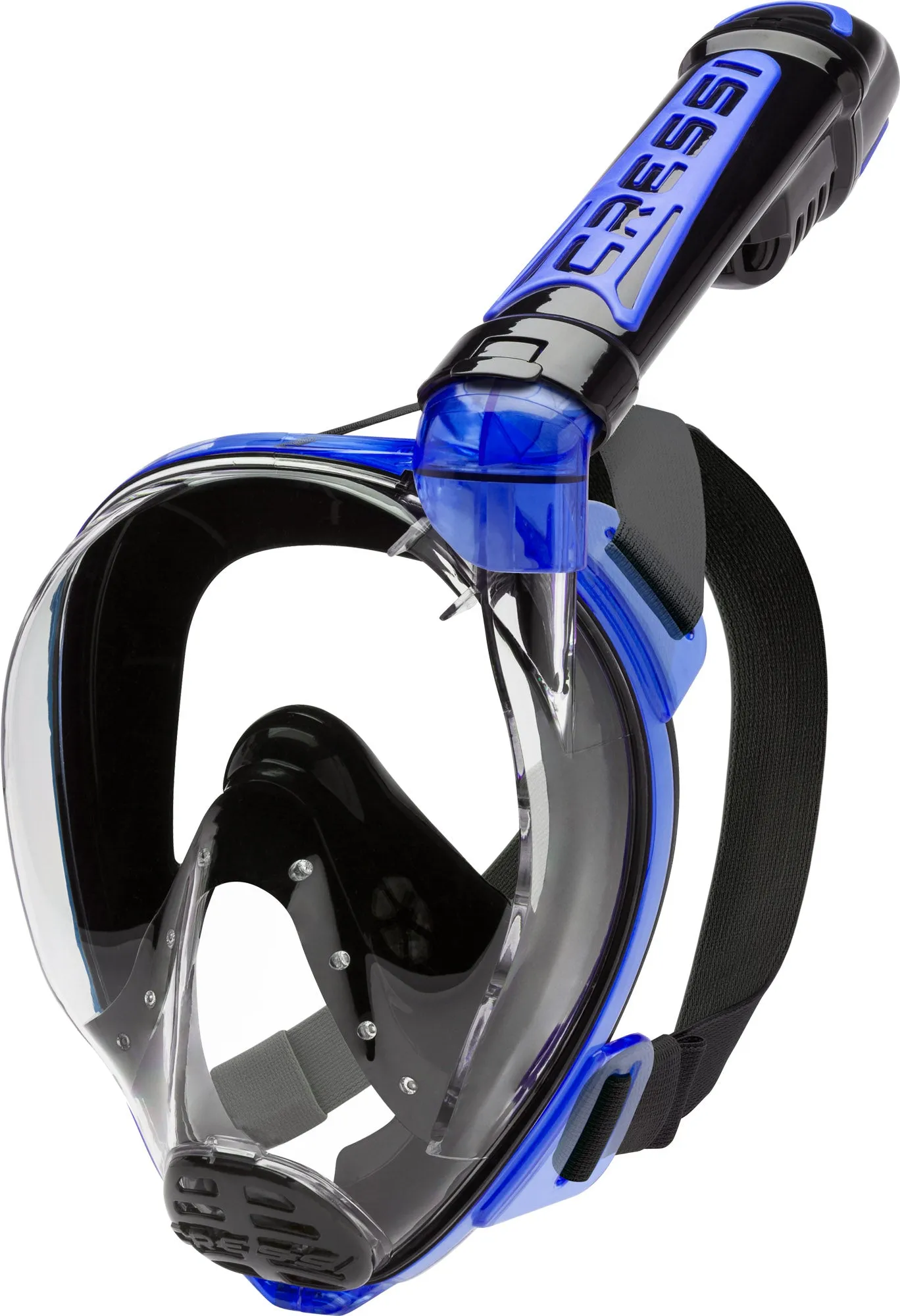 Cressi Bonete Open-Heel Fins and Duke Full Face Snorkeling Mask Set