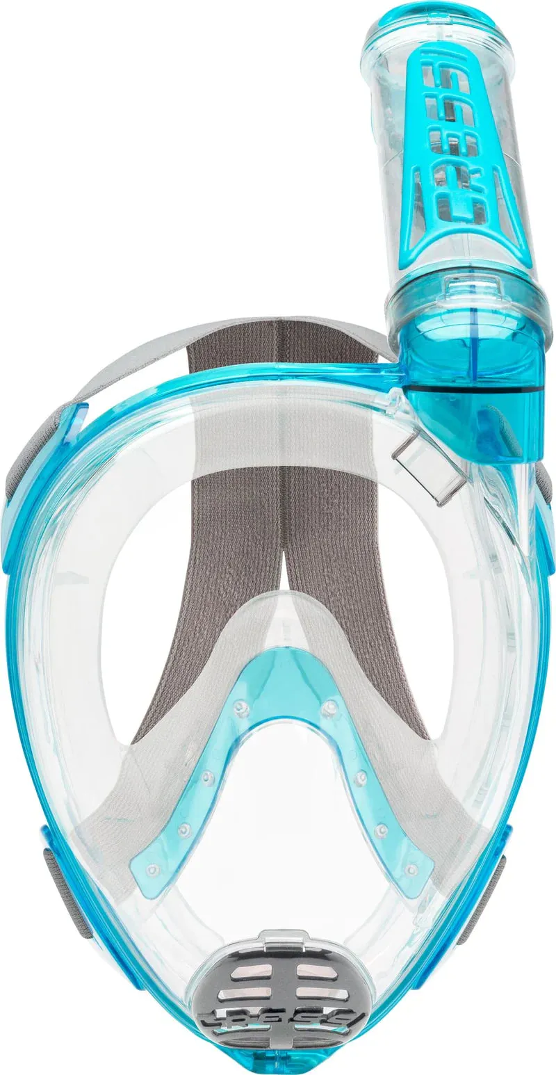 Cressi Duke Dry Full Face Snorkelling Mask & Bonete Fins Set for Adults
