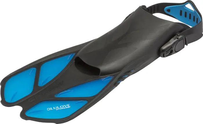 Cressi Duke Dry Full Face Snorkelling Mask & Bonete Fins Set for Adults