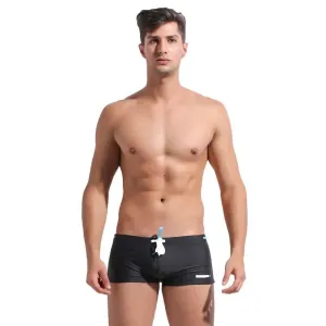 Desmiit Solid Swim Trunks Beach Bikini