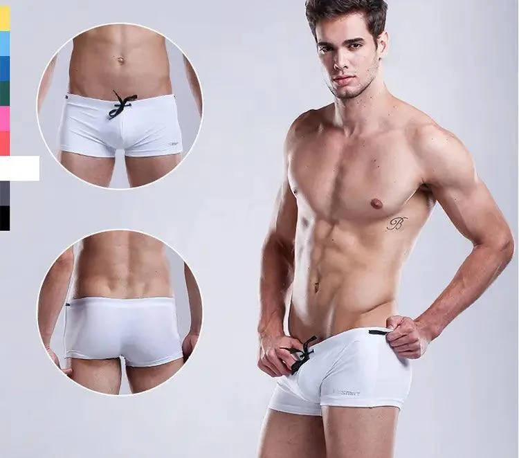 Desmiit Solid Swim Trunks Beach Bikini