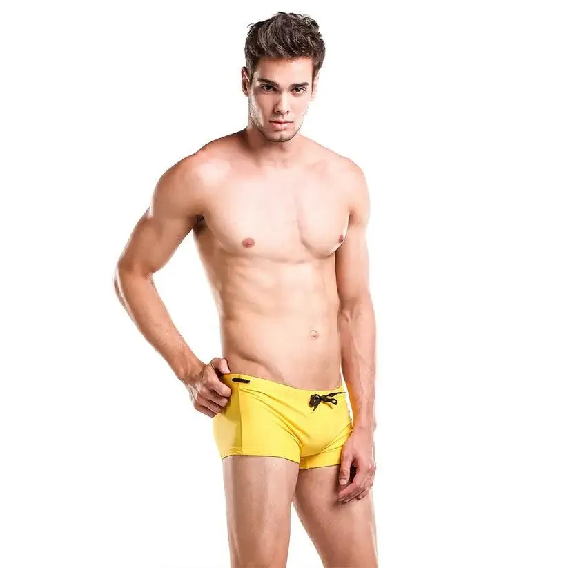 Desmiit Solid Swim Trunks Beach Bikini