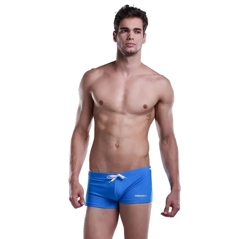 Desmiit Solid Swim Trunks Beach Bikini