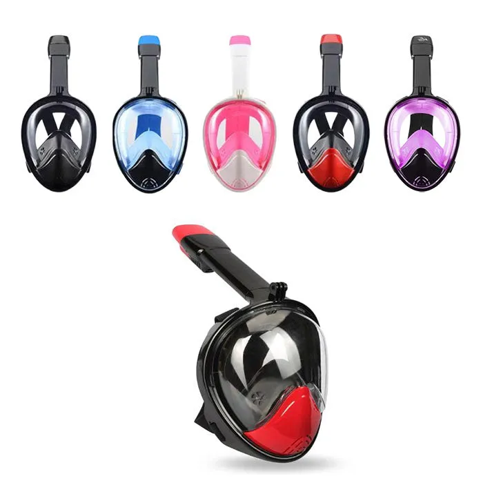 Diving Snorkeling Anti-Fog Full Mask Adults & Junior 5 Colours M2098