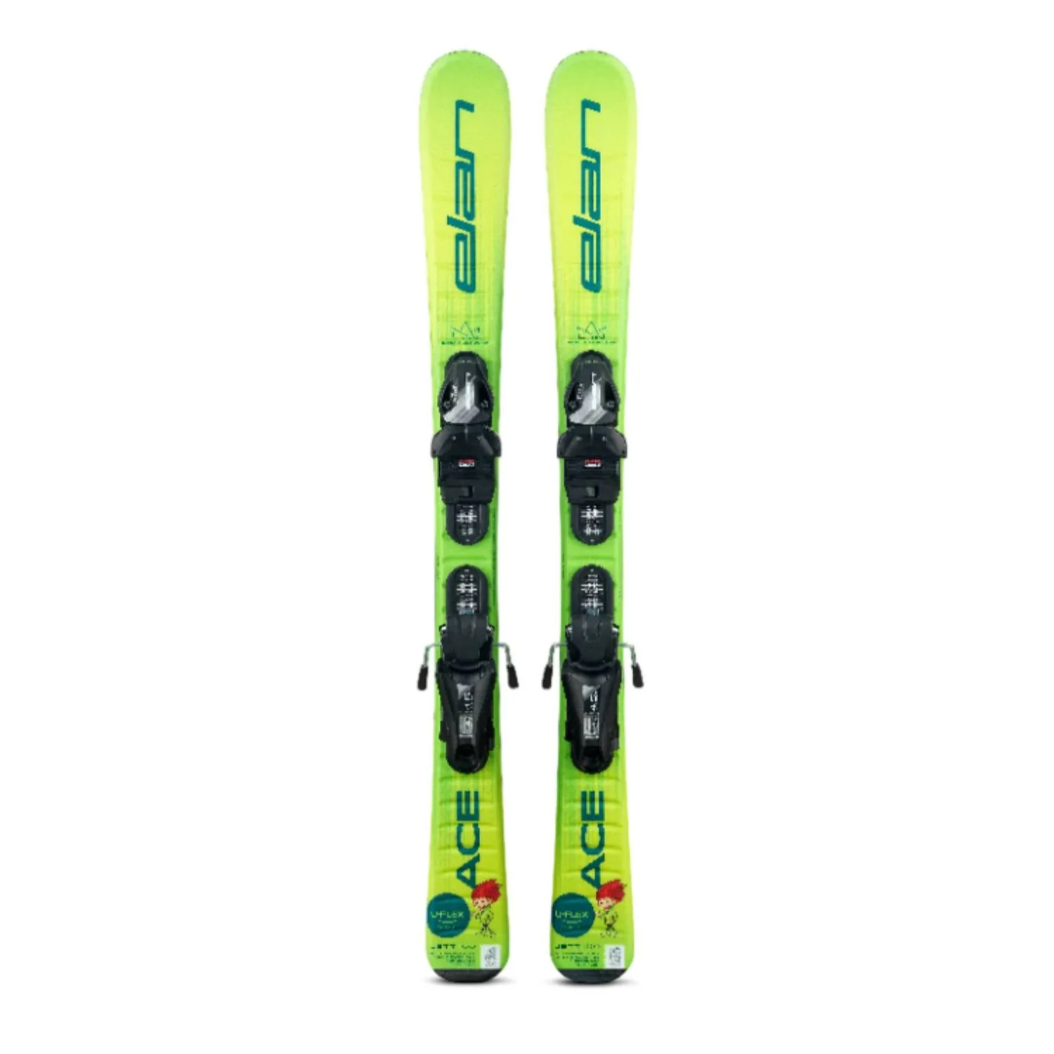 Elan Jett Jr Skis   EL 4.5 Binding System - Kids' 2025 | Revolutionary Junior Skis with U-Flex Technology for Accelerated Learning and Flexibility