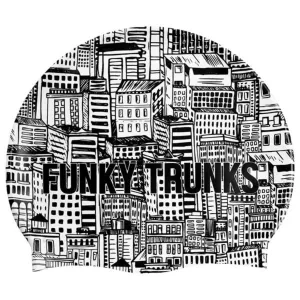 Funky Trunks Silicone Swimming Cap FT99 - City Shadows