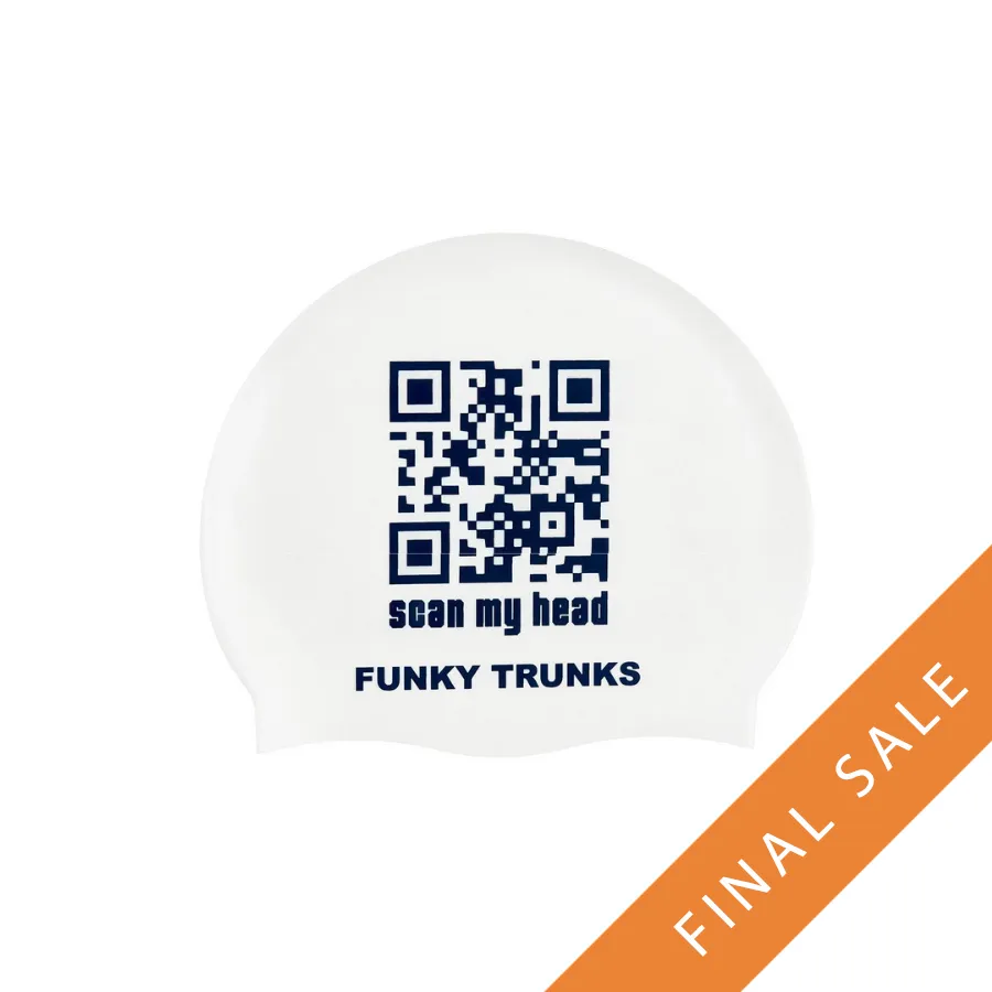 Funky Trunks Silicone Swimming Cap FT99- Scan My Head