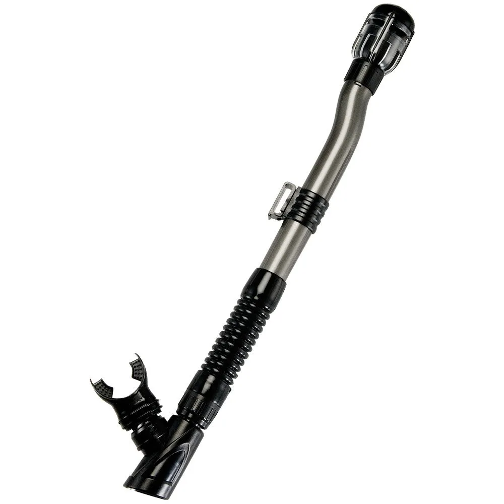 IST SN-201 3D Flex Dry Snorkel with 360° Swivel for Scuba Diving and Snorkeling