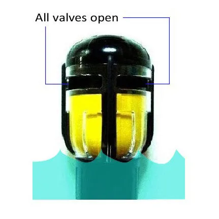 IST SN-201 3D Flex Dry Snorkel with 360° Swivel for Scuba Diving and Snorkeling