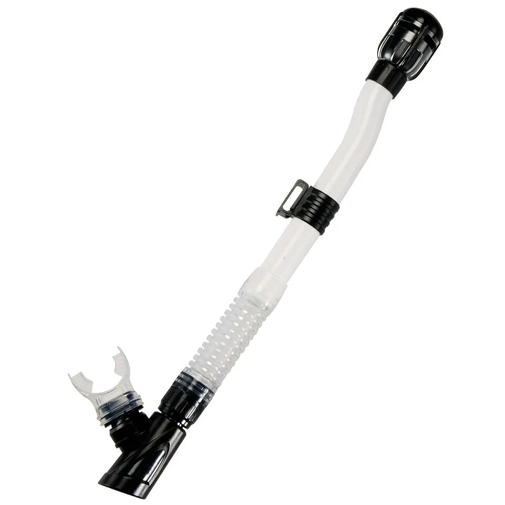 IST SN-201 3D Flex Dry Snorkel with 360° Swivel for Scuba Diving and Snorkeling