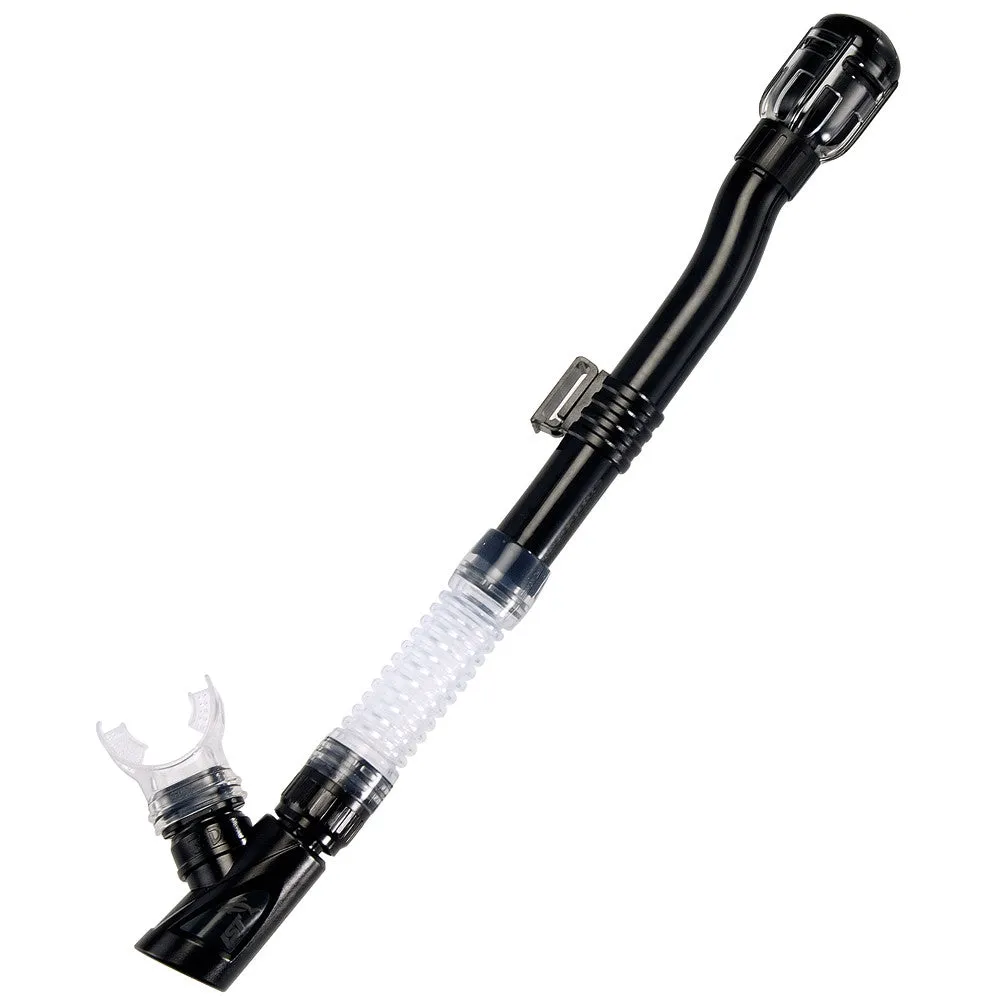 IST SN-201 3D Flex Dry Snorkel with 360° Swivel for Scuba Diving and Snorkeling