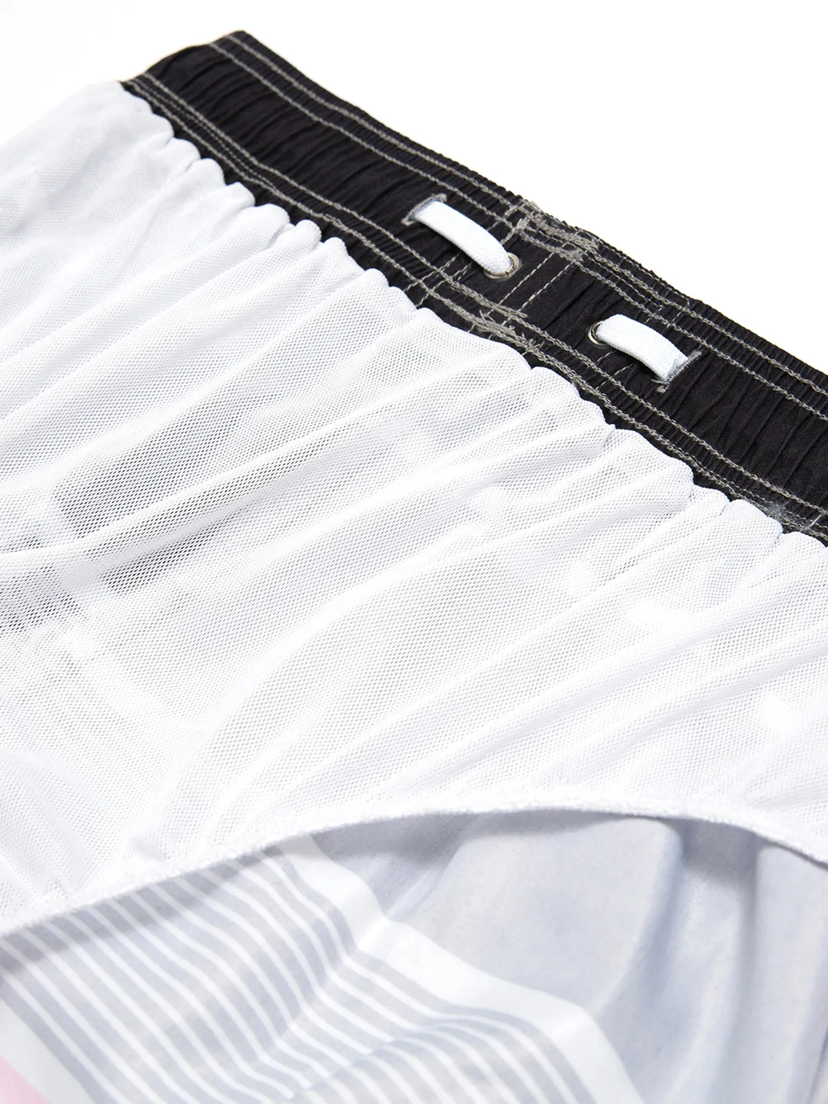 Men's Casual Multicolor Striped Summer Shorts Swimming Trunks
