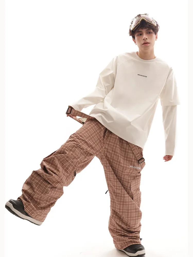 Molocoster Checkered Snow Pants - Unisex