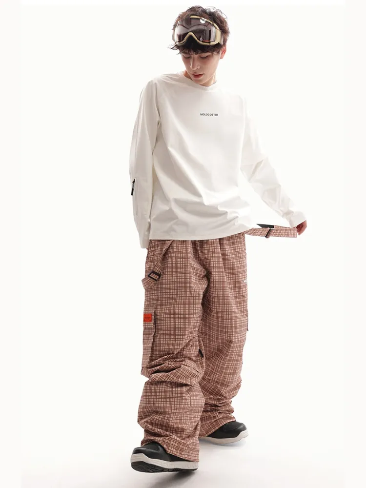 Molocoster Checkered Snow Pants - Unisex