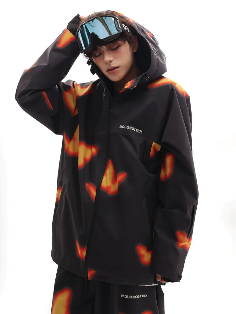 Molocoster Flame Butterfly Snow Pants - Unisex
