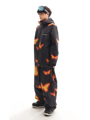 Molocoster Flame Butterfly Snow Pants - Unisex