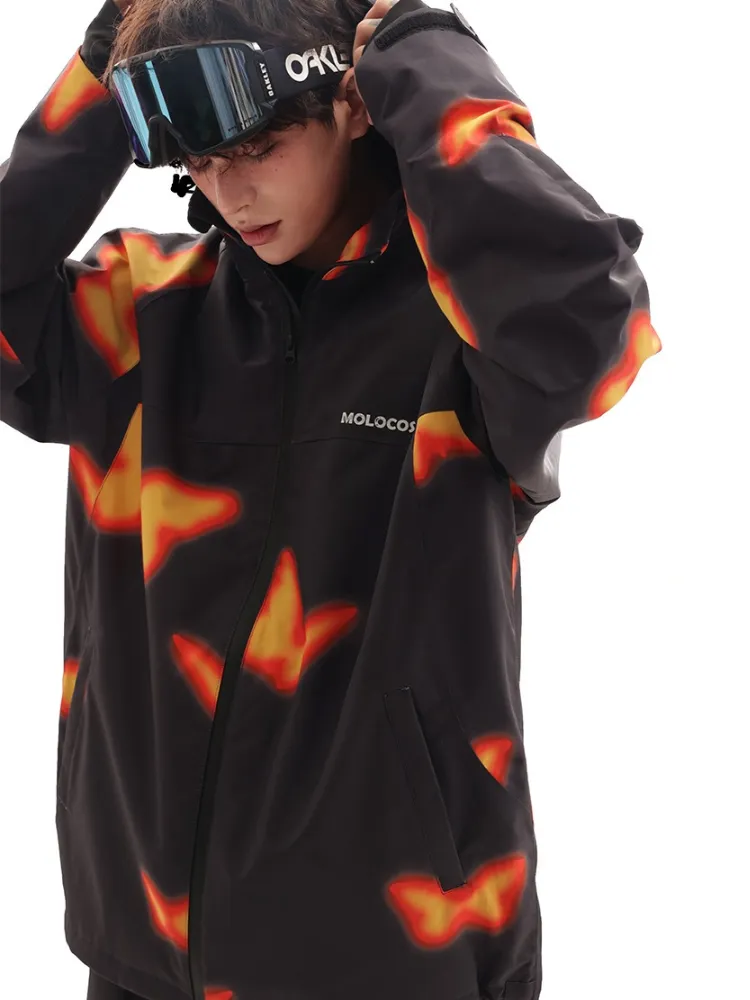 Molocoster Flame Butterfly Snow Pants - Unisex