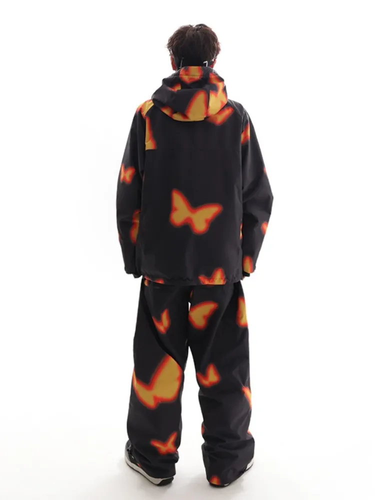 Molocoster Flame Butterfly Snow Pants - Unisex