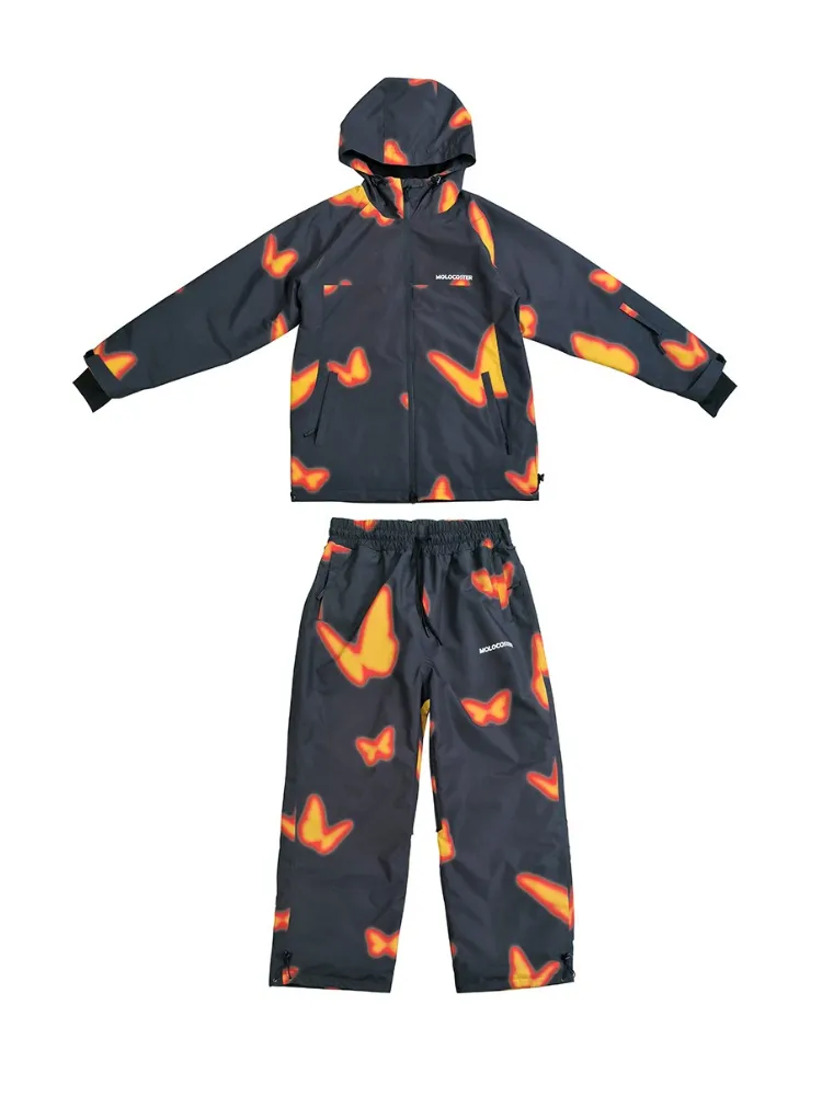 Molocoster Flame Butterfly Snow Pants - Unisex