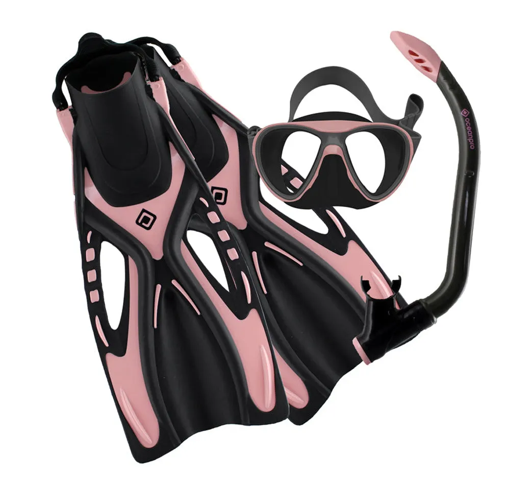 Ocean Pro Bondi Youth Mask, Snorkel and Fin Set