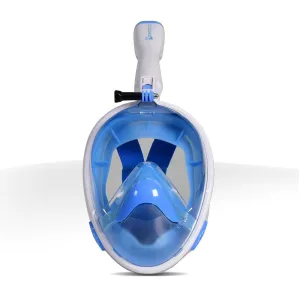 Oceantric Full Face Snorkeling Mask 2.0 (Light Blue/White)