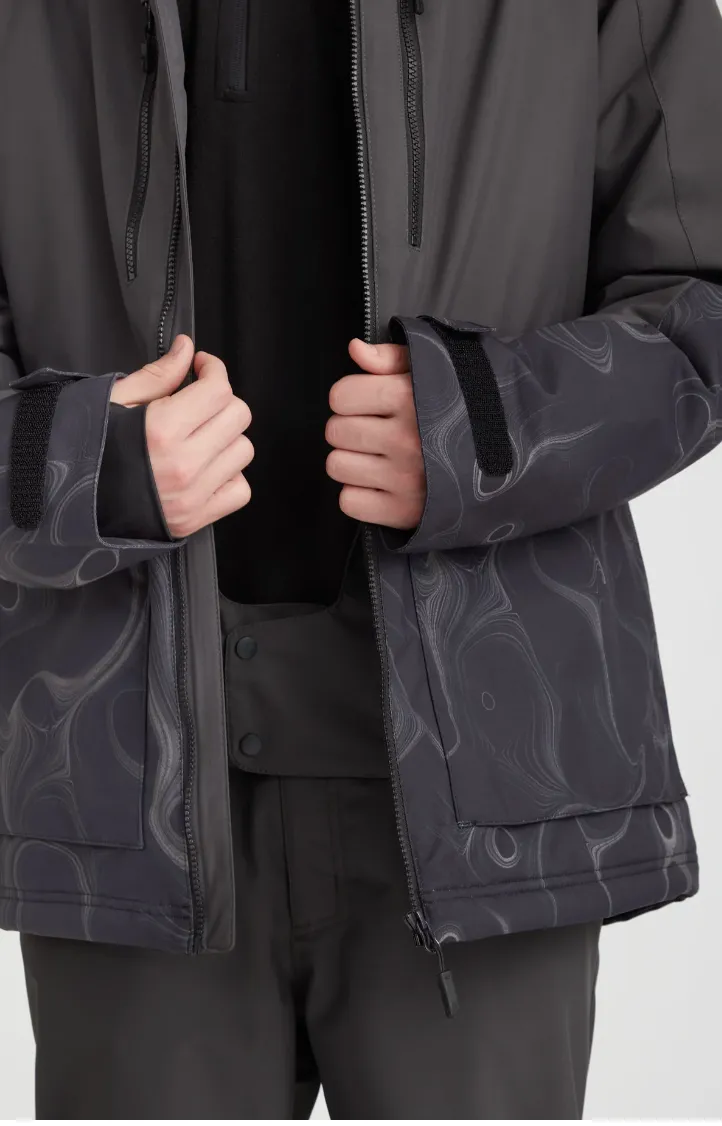 Oneill Mens Texture Jacket BlackOut