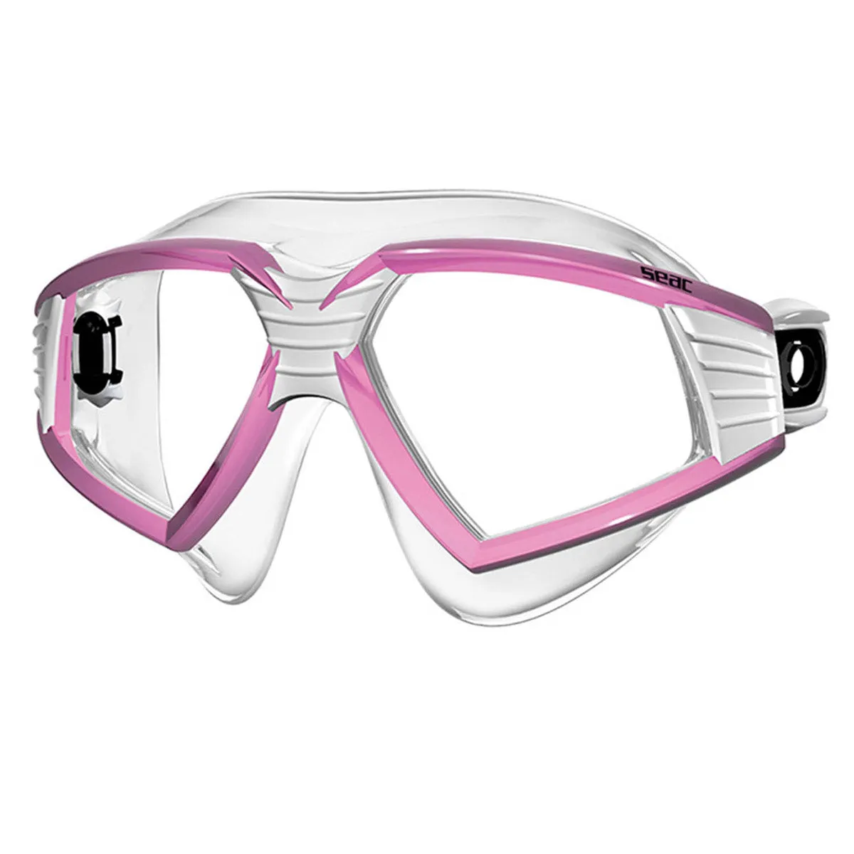 SEAC Sonic Clear Silicone Swim Goggles with 100% UV protection