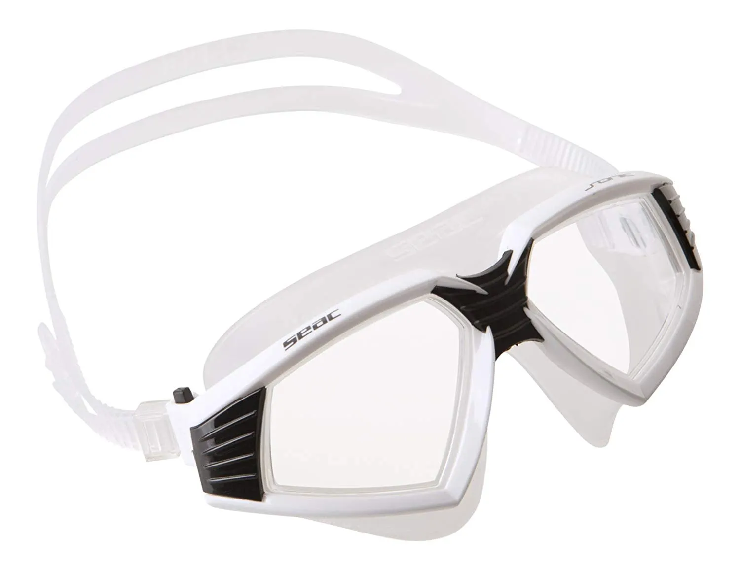 SEAC Sonic Clear Silicone Swim Goggles with 100% UV protection
