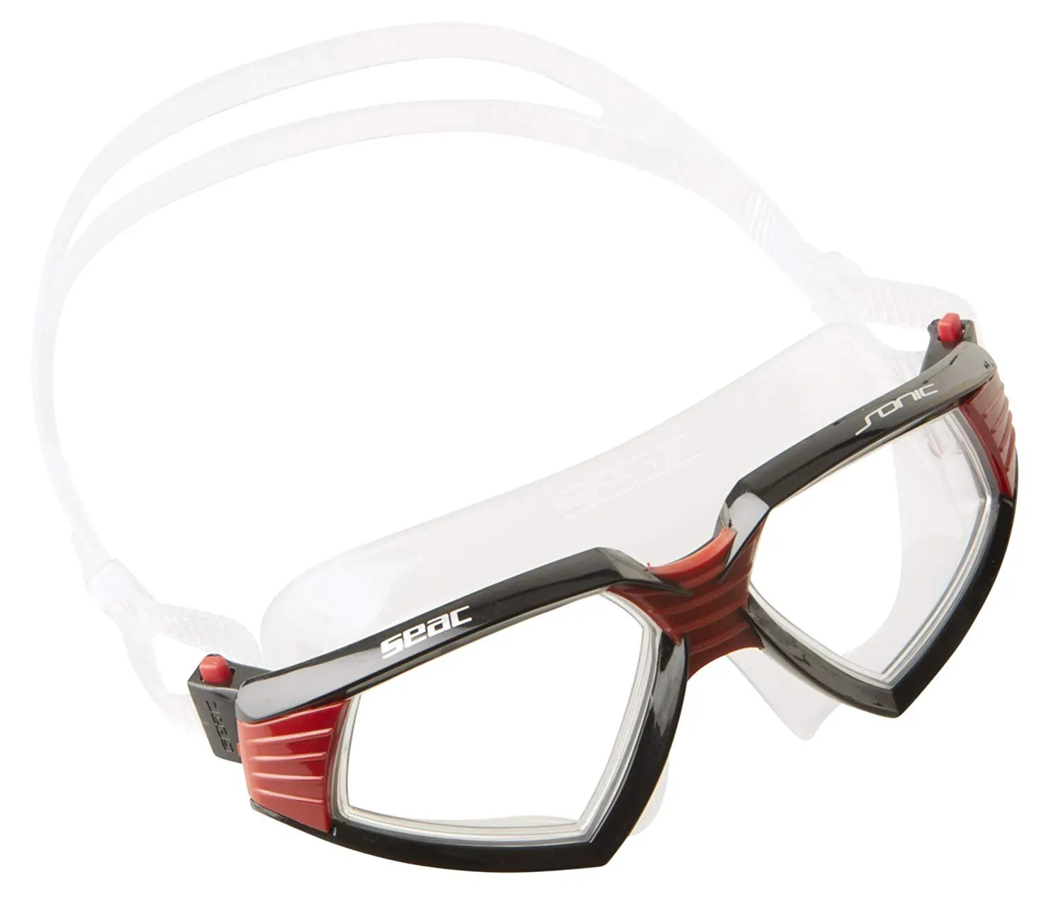 SEAC Sonic Clear Silicone Swim Goggles with 100% UV protection