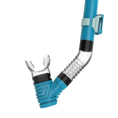 Speedo Jr Kids' Mask Snorkel and Fin Set - Turquoise/Gray L/XL