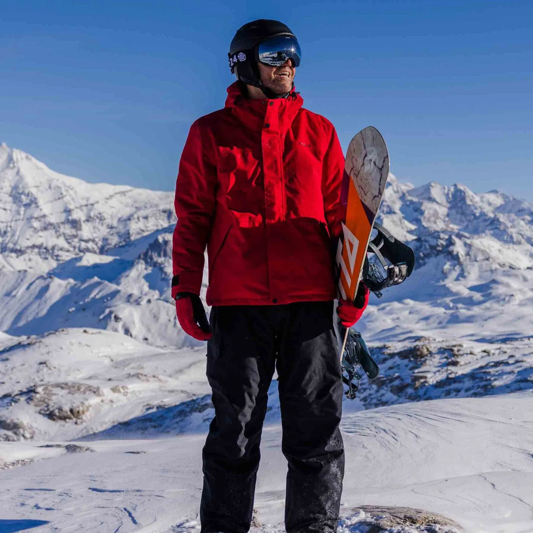 Stratus Mens Ski Jacket - Chilli Red