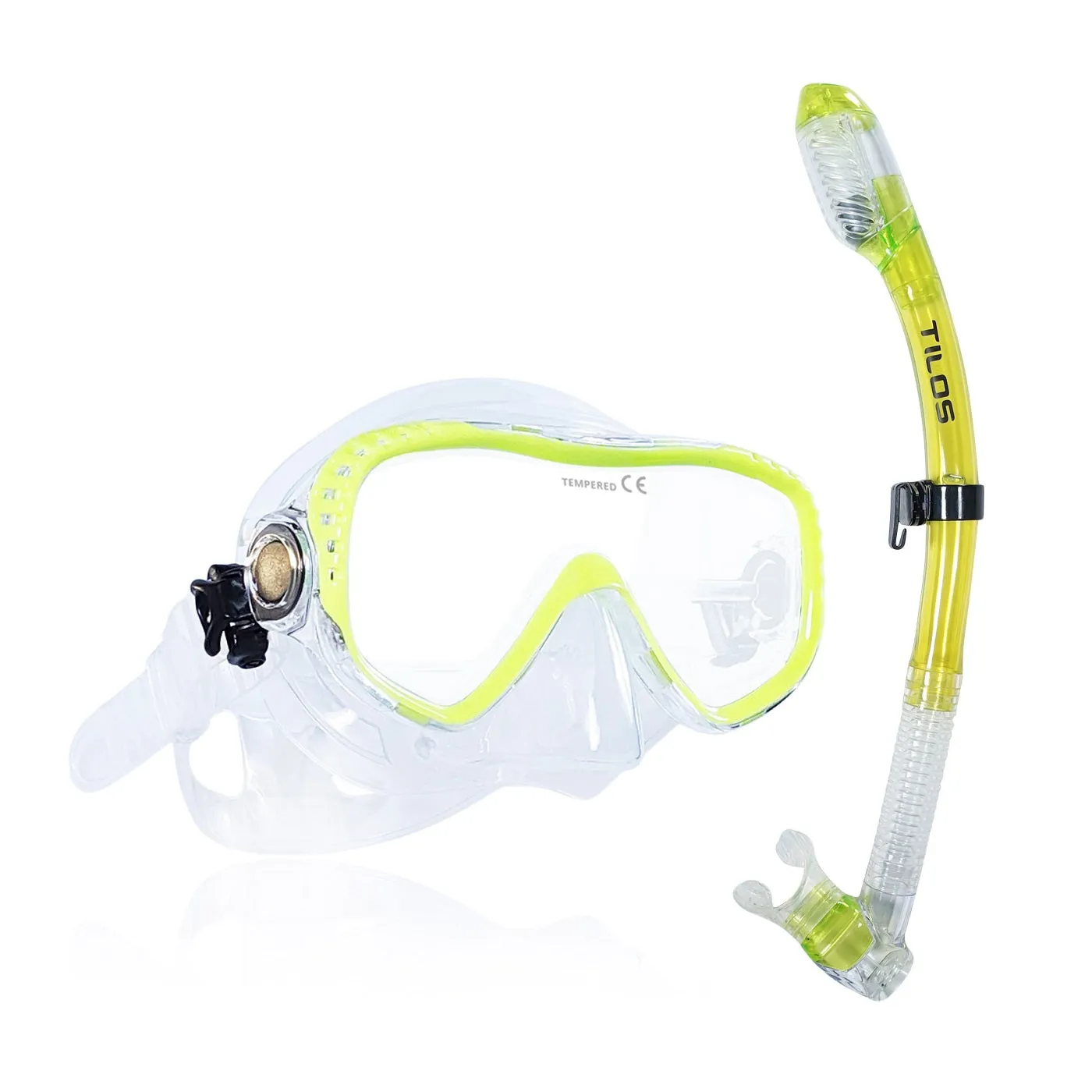 Tilos Visionary II Mask and Sleek Dry Snorkel Set
