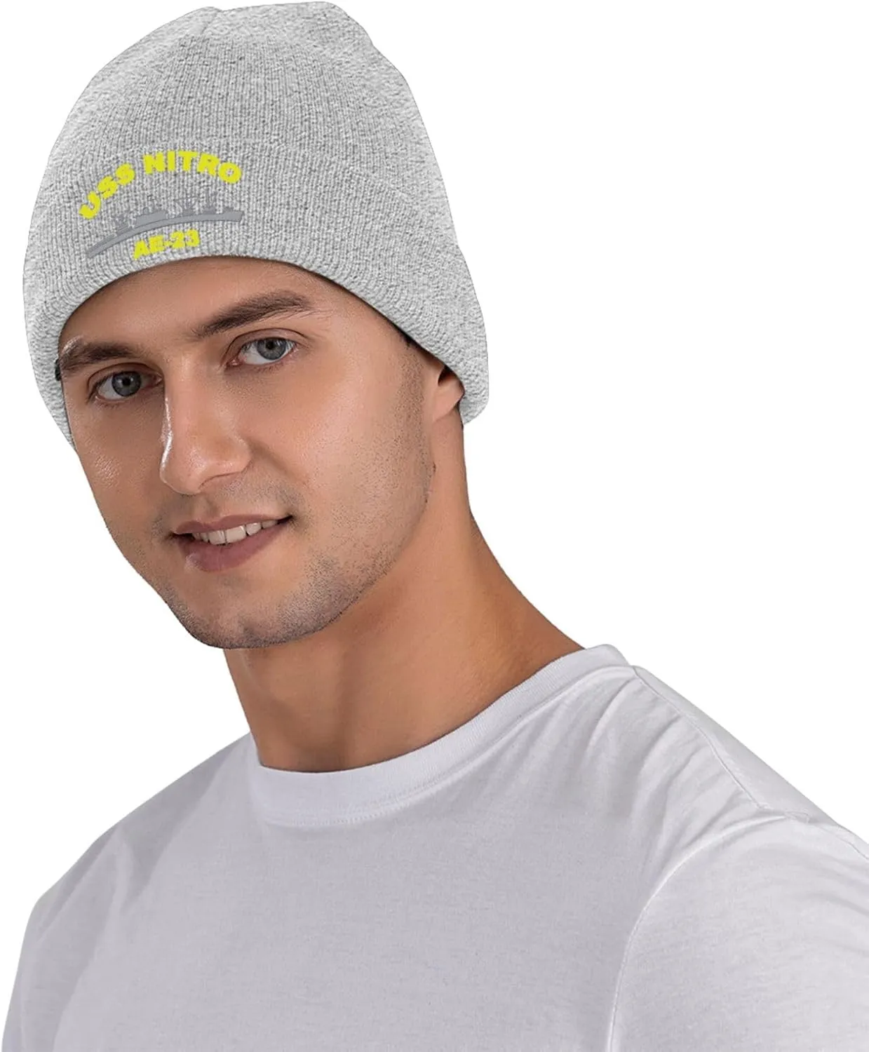 USS Nitro Ae-23 Beanie Hat Unisex Knit Hat Ski Stocking Cuffed Cap