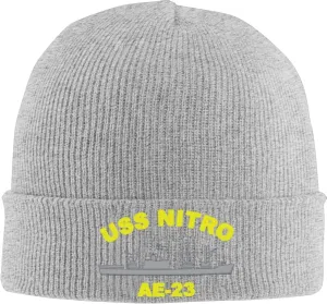 USS Nitro Ae-23 Beanie Hat Unisex Knit Hat Ski Stocking Cuffed Cap