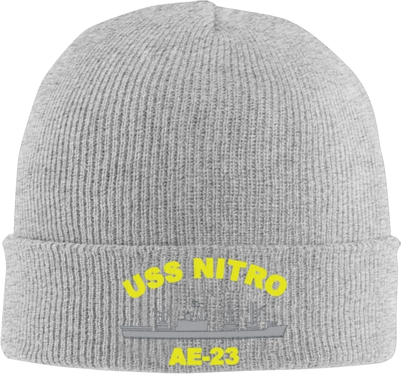 USS Nitro Ae-23 Beanie Hat Unisex Knit Hat Ski Stocking Cuffed Cap