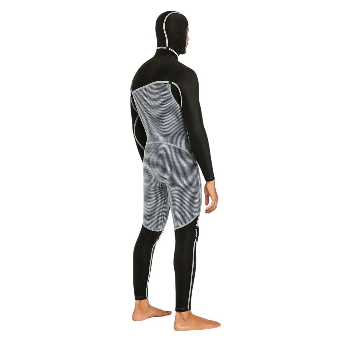 Volcom 4/3mm Hooded Chestzip Modulator Full Wetsuit - Black
