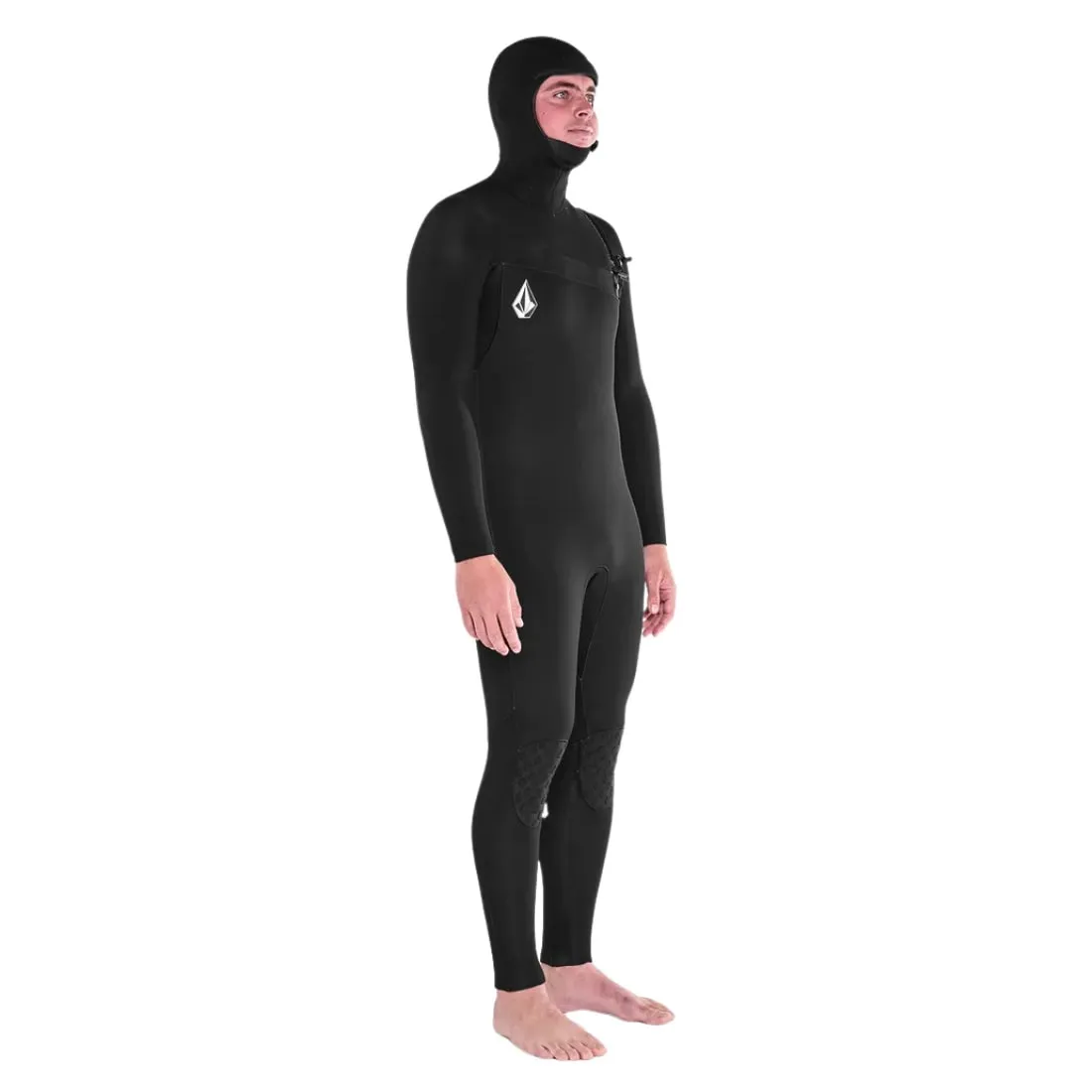 Volcom 4/3mm Hooded Chestzip Modulator Full Wetsuit - Black