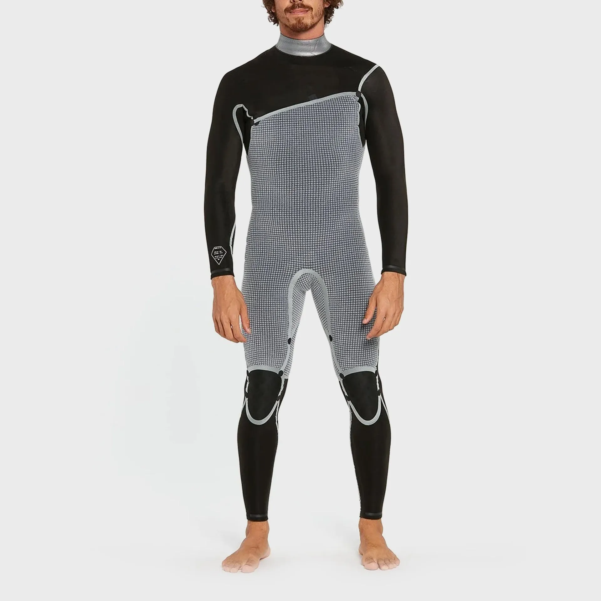 Volcom Modulator 3/2 Mens Chest Zip Wetsuit - Black
