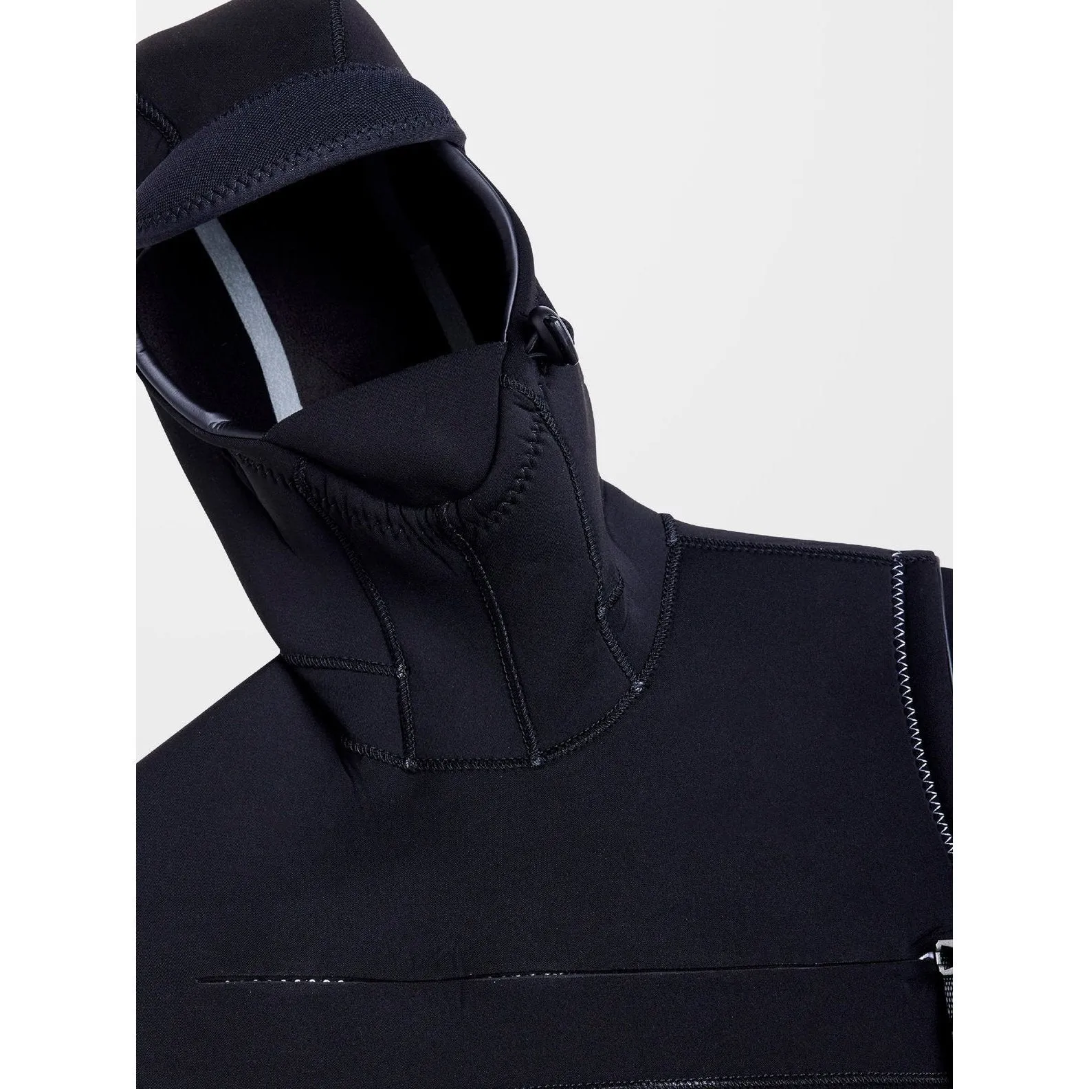 Volcom Modulator 5/4/3 Mens Hooded Chest Zip Wetsuit - Black